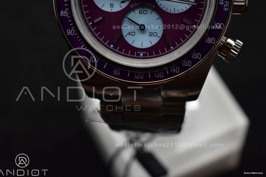 ADGF SS Tailored Scona SS 820 Bracelet Best Edition Dial SA on Daytona Purple 1114